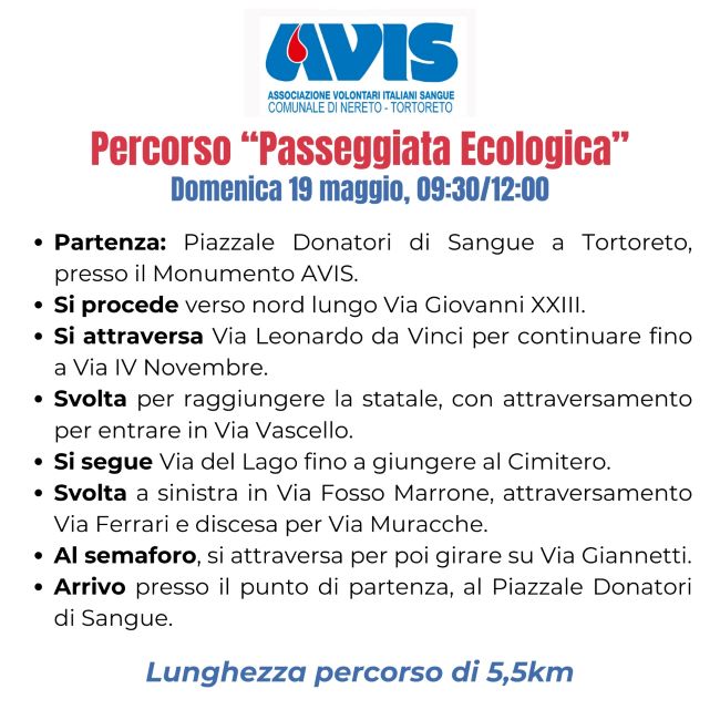 Passeggiata ecologica maggio 2024